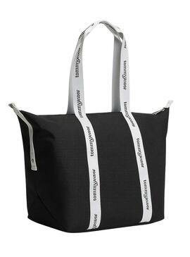 Borsa Tommy Jeans Essential tote nera per donna