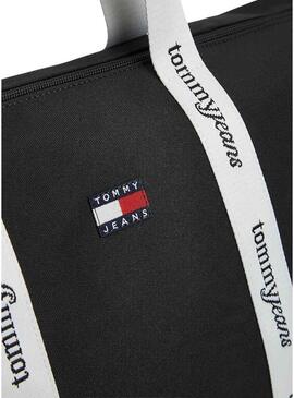Borsa Tommy Jeans Essential tote nera per donna