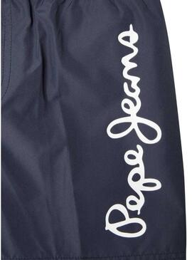 Costume da bagno Pepe Jeans Logo blu scuro per bambino