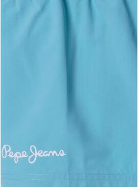 Costume da bagno Pepe Jeans con logo stampato blu per bambino