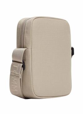 Borsa reporter Tommy Jeans Essential Ripstop beige per uomo