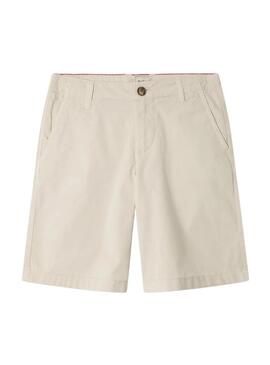 Bermuda Pepe Jeans Alexander beige per ragazzi