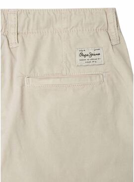 Bermuda Pepe Jeans Alexander beige per ragazzi