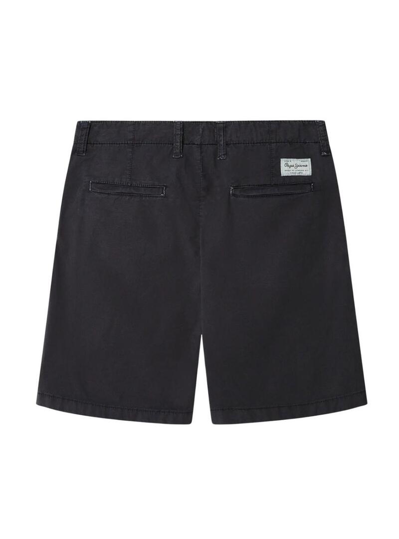 Bermuda Pepe Jeans Alexander nera per bambino.
