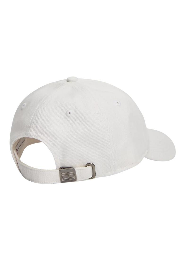 Cappello Tommy Jeans Heritage bianco per donna.