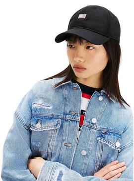 Cappello Tommy Jeans Heritage nero per donna