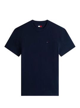 Maglia Tommy Jeans Sflag blu marino per uomo.