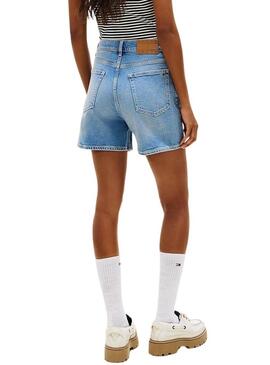 Shorts in denim Tommy Jeans Mom per donna