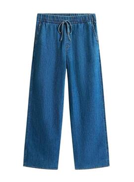 Pantaloni Tommy Jeans in denim chambray medio per donna