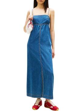 Abito Tommy Jeans Chambray maxi per donna