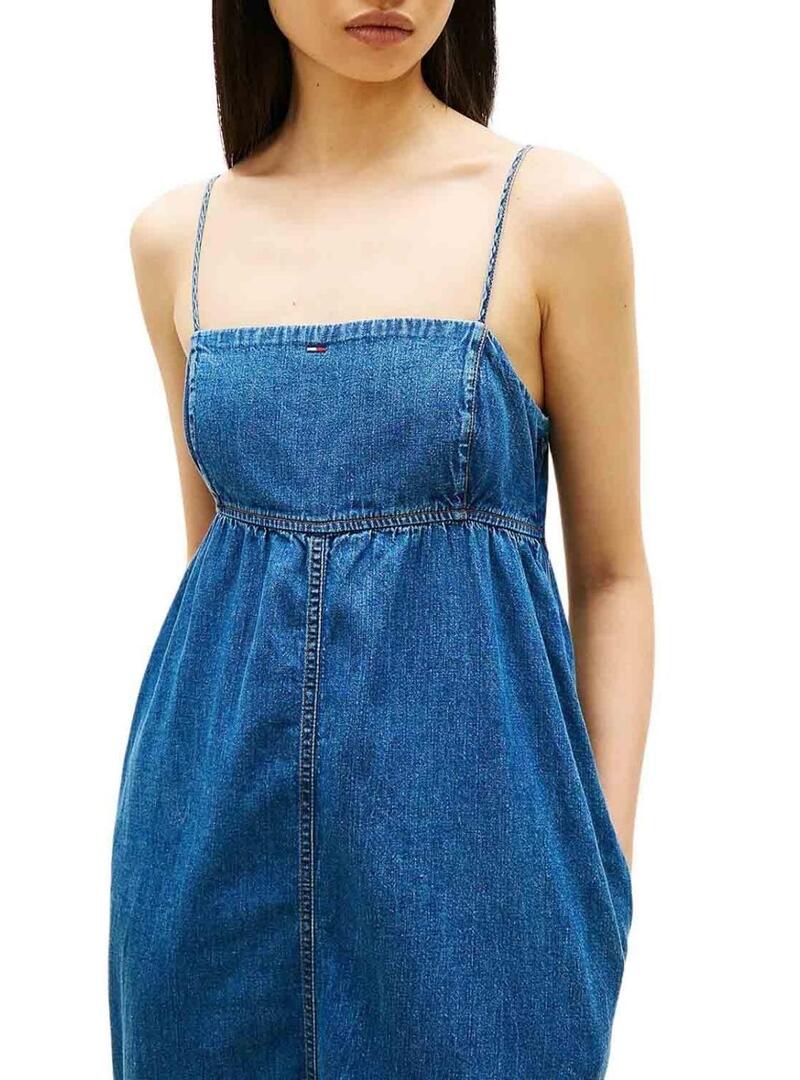 Abito Tommy Jeans Chambray maxi per donna