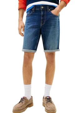 Bermuda jeans Tommy Jeans Ronnie lavaggio scuro per uomo