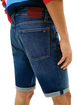 Bermuda jeans Tommy Jeans Ronnie lavaggio scuro per uomo
