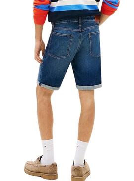 Bermuda jeans Tommy Jeans Ronnie lavaggio scuro per uomo