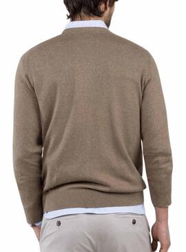 Maglia El Ganso con collo a scatola color topo per uomo