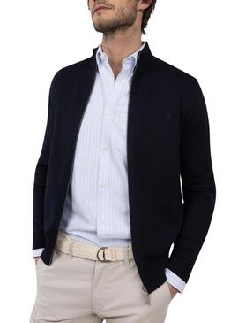 Cardigan El Ganso blu scuro per uomo