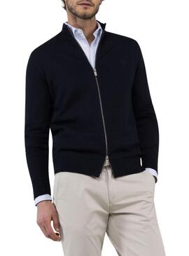 Cardigan El Ganso blu scuro per uomo