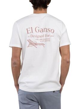 Maglietta El Ganso Hamacas bianca per uomo
