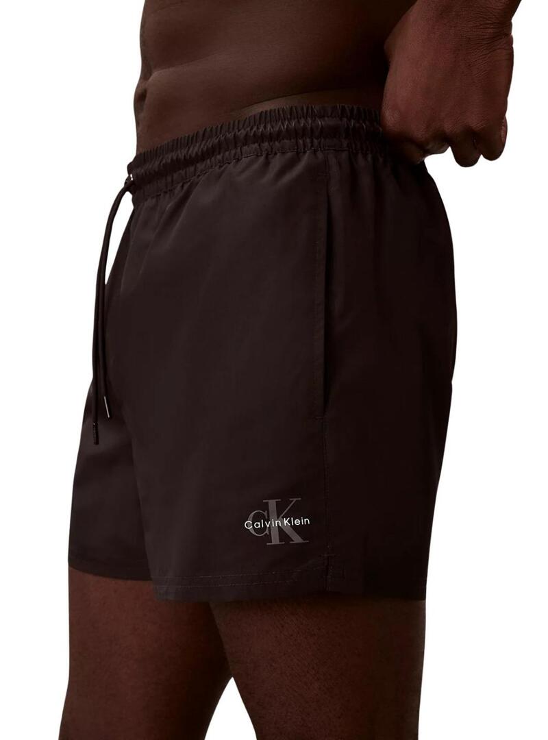 Costume da bagno Calvin Klein Jeans Drawstring nero per uomo