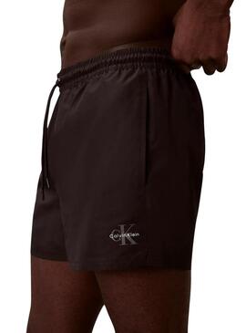 Costume da bagno Calvin Klein Jeans Drawstring nero per uomo