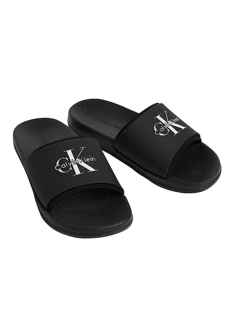 Sandali Calvin Klein Jeans Slide neri per uomo
