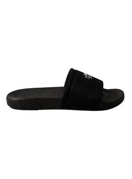 Sandali Calvin Klein Jeans Slide Canvas neri per donna.