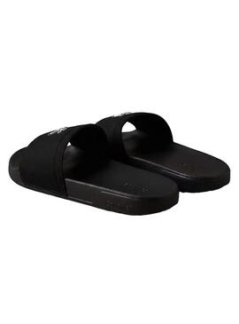 Sandali Calvin Klein Jeans Slide Canvas neri per donna.