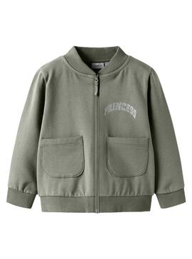 Giacca Name It Botanja verde per bambina