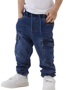 Pantaloni in denim Name It Ben blu scuro per bambino