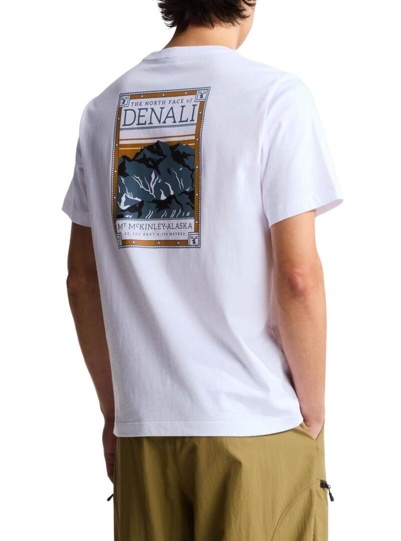 Maglietta The North Face Denali bianca per uomo
