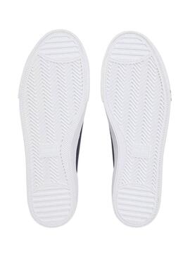 Scarpe Tommy Jeans in pelle Archive con logo marino per uomo