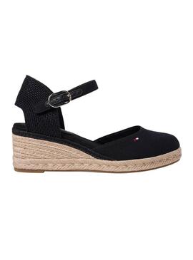 Espadrillas Tommy Hilfiger nere con zeppa media per donna