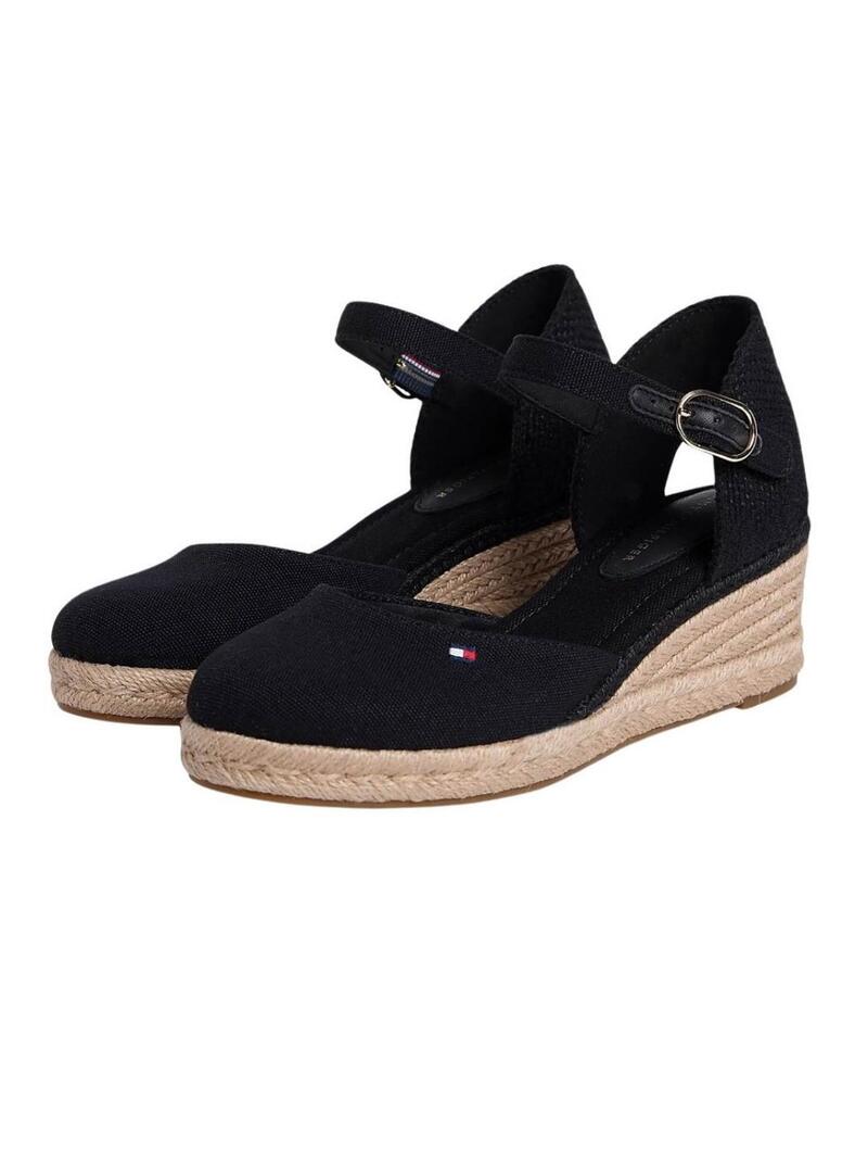 Espadrillas Tommy Hilfiger nere con zeppa media per donna