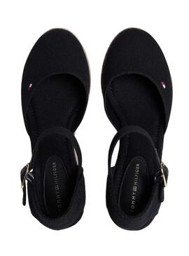Espadrillas Tommy Hilfiger nere con zeppa media per donna