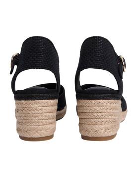 Espadrillas Tommy Hilfiger nere con zeppa media per donna