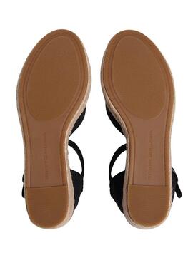 Espadrillas Tommy Hilfiger nere con zeppa media per donna