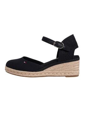 Espadrillas Tommy Hilfiger nere con zeppa media per donna