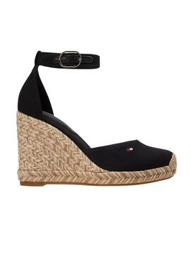 Espadrillas Tommy Hilfiger Flag nere con zeppa alta per donna.