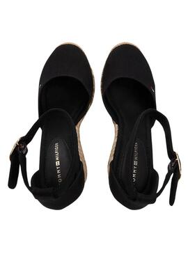 Espadrillas Tommy Hilfiger Flag nere con zeppa alta per donna.