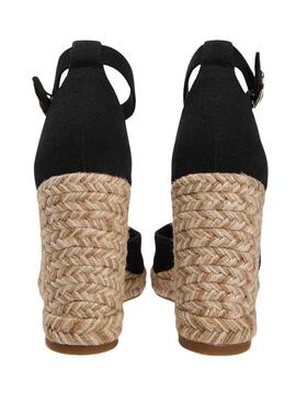 Espadrillas Tommy Hilfiger Flag nere con zeppa alta per donna.