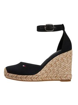 Espadrillas Tommy Hilfiger Flag nere con zeppa alta per donna.