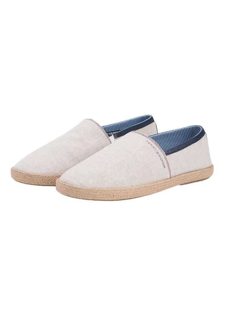 Espadrillas Tommy Hilfiger in chambray beige per uomo