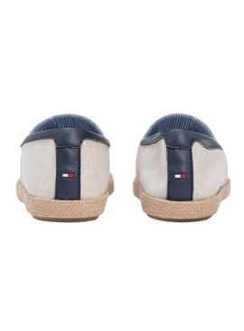 Espadrillas Tommy Hilfiger in chambray beige per uomo