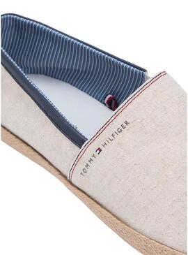 Espadrillas Tommy Hilfiger in chambray beige per uomo