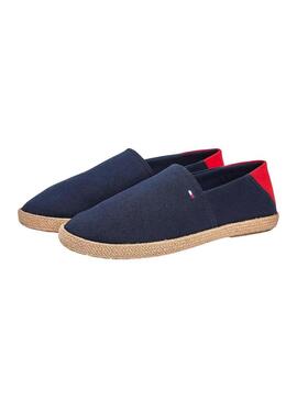 Espadrillas Tommy Hilfiger Core con logo blu marino per uomo