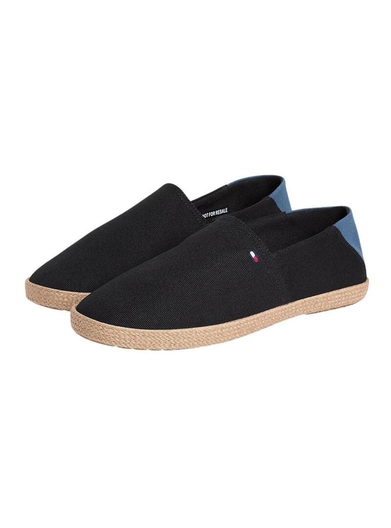 Espadrillas Tommy Hilfiger Core con logo nero per uomo