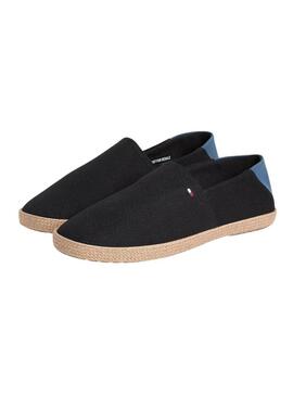 Espadrillas Tommy Hilfiger Core con logo nero per uomo