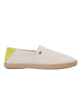 Espadrillas Tommy Hilfiger Core con logo beige per uomo.