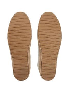 Espadrillas Tommy Hilfiger Core con logo beige per uomo.