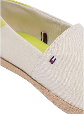 Espadrillas Tommy Hilfiger Core con logo beige per uomo.